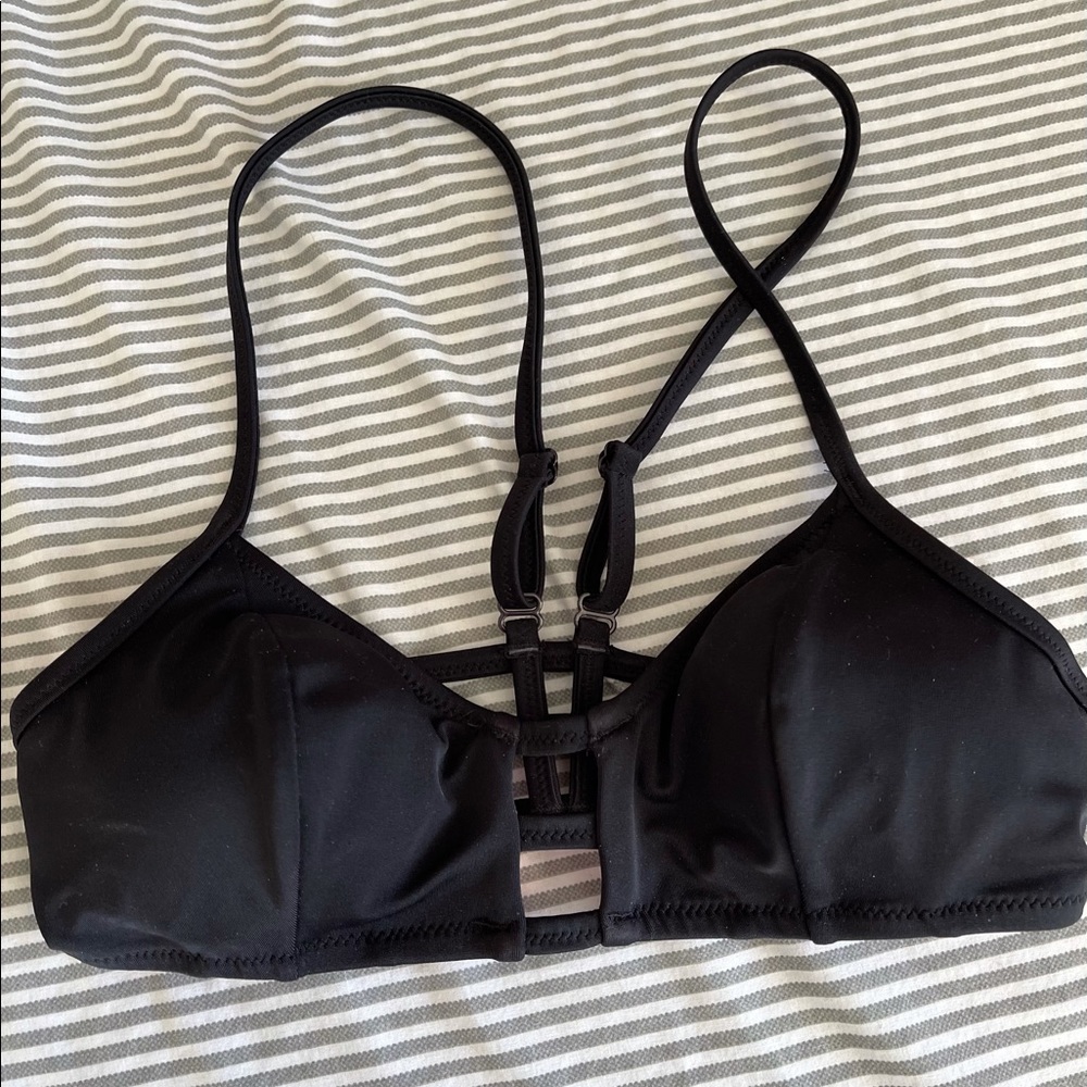Victoria’s Secret PINK Black Strappy Bikini Top